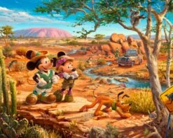 Disney Dreams DS20669C1 Mickey And Minnie Outback Digital 36 Inch Panel David Textiles