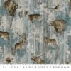 Timberland Trail Stonehenge Flannel F25007 66 Wildlife Blue Northcott -Sewing Supplies Sales 2024 f25007 66