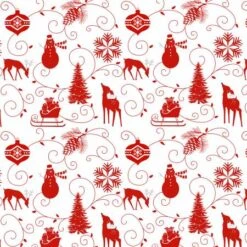 Winter Frost Flannel F9226 08 White Graphic Motif, Henry Glass