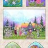 Garden Delight Digital 4487 PA Panel Floral Church P And B Textiles