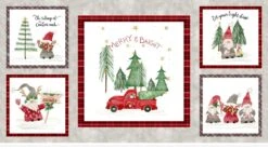 Gnomes Home Tree Farm 4703 Pa 5 Patch Panel P & B Textiles
