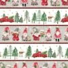 Gnomes Home Tree Farm 4705 MU Gnome Border Stripe P & B Textiles -Sewing Supplies Sales 2024 ghtf4705 mu