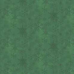 Gnomes Home Tree Farm 4709 Green Snowflakes P & B Textiles