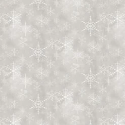 Gnomes Home Tree Farm 4709 Silver Snowflakes P & B Textiles