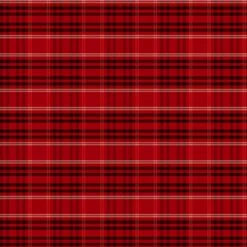 Gnomes Home Tree Farm 4710 R Red Plaid P & B Textiles