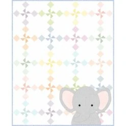 Little Lambies Woolies Flannel Ellies Pinwheels Quilt Kit Maywood Studio