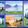 Majestic Mountains Digital Panel M3199, P And B Textiles -Sewing Supplies Sales 2024 majm3199 mu