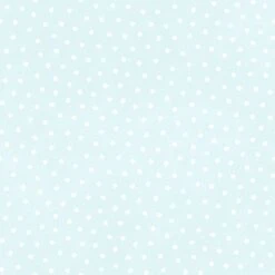 Little Lambies Woolies Flannel F18506 QW Light Aqua White Polka Dots Maywood Studio