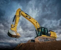 CAT Excavator Digital Panel P9106, Riley Blake