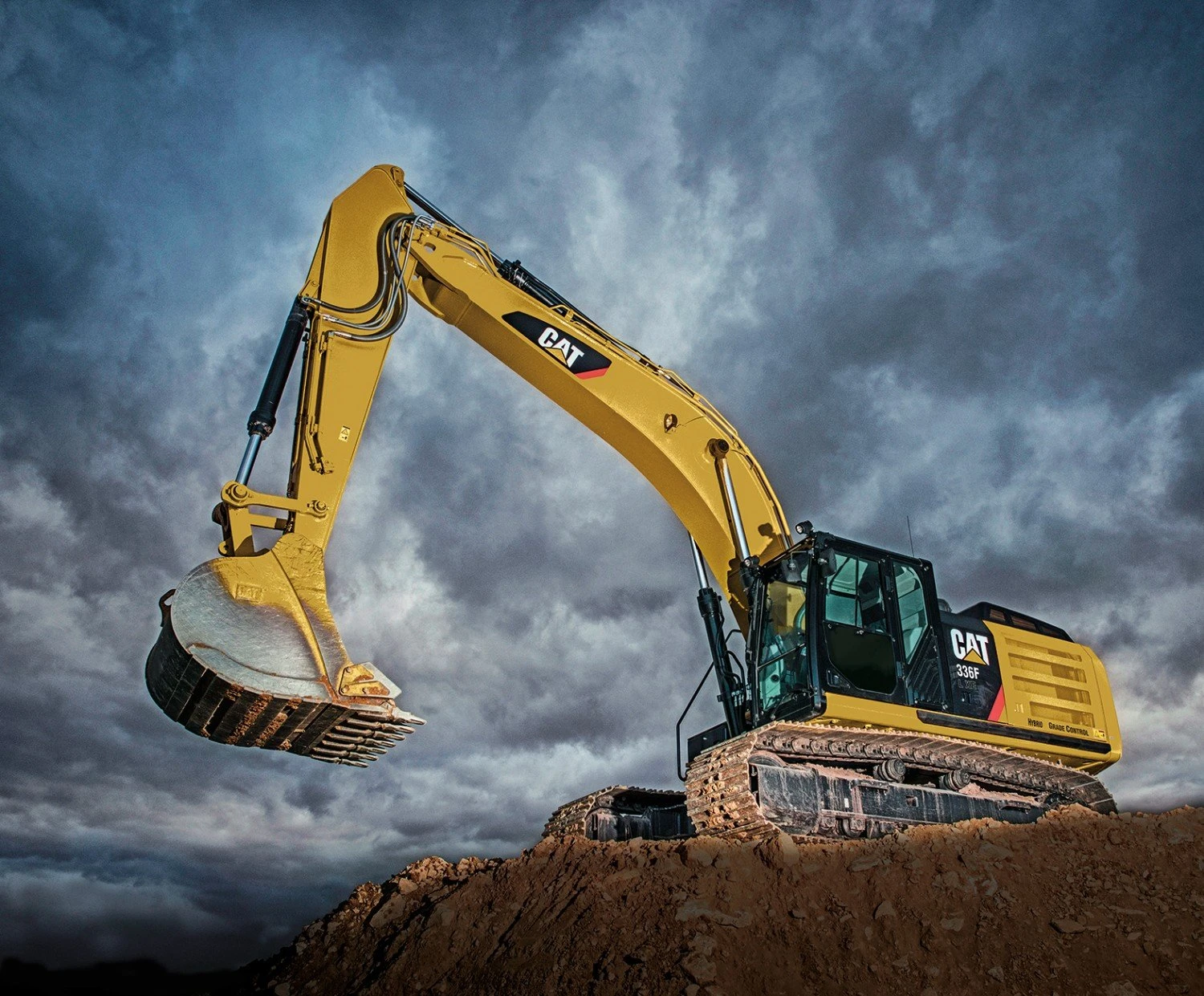 CAT Excavator Digital Panel P9106, Riley Blake 3 CAT Excavator Digital Panel P9106, Riley Blake