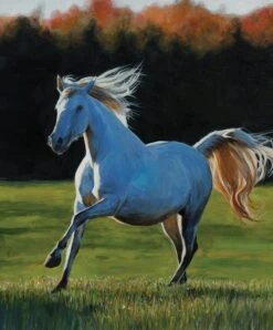 High Horse PD11122 Digital Panel Gallop Horses Riley Blake