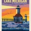 Destination Great Lakes DP11201 Lake Michigan Digital Panel Riley Blake -Sewing Supplies Sales 2024 pd11201r michigan