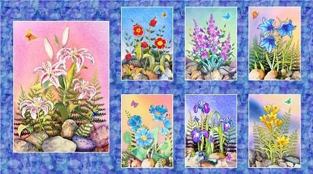 Rock Garden Digital Panel 251, P & B Textiles 3 Rock Garden Digital Panel 251, P & B Textiles