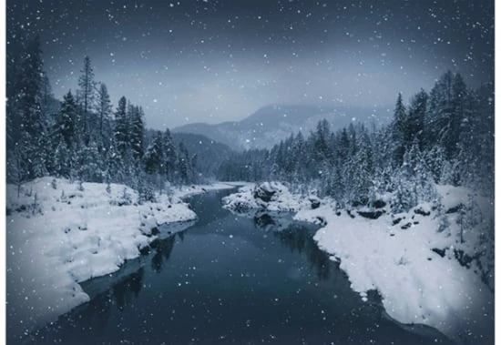 Call Of The Wild S4721 611 River Rock Winter Stream Digital Panel, Hoffman 3 Call Of The Wild S4721 611 River Rock Winter Stream Digital Panel, Hoffman