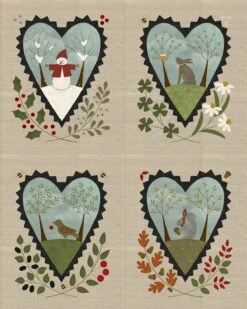 Seasons Of The Heart Woolies Flannel Quilt Kit Maywood Studio