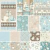 I Love Snow Gnomes Flannel Raggy Cakes Quilt Kit Henry Glass -Sewing Supplies Sales 2024 sngnomies12201