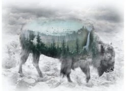 Call Of The Wild T4858 483 Bison Digital Panel Hoffman