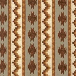 Timber Lodge Flannel 14475 169 Earth Aztec Stripe, Kaufman