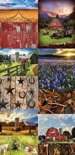 Sun Up To Sun Down U5073 342 Farmstead Digital Panel 45 X 90 Hoffman