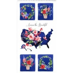 America The Beautiful Y3221 55 24 Inch USA Panel Clothworks