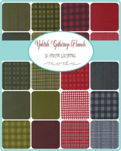 Yuletide Gathering Flannel Raggy Cakes Quilt Kit Moda